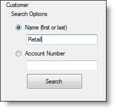 CustomerCentral Favorites Search Options